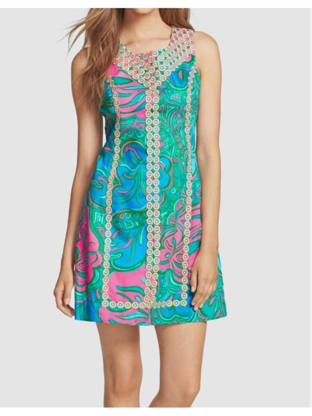 Lilly Pulitzer Macfarlane Shift Dress Mini Multi Lilly  size 2 colorful preppy